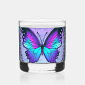 Schmetterling mit Hintergrund Whiskyglas (Rückseite)