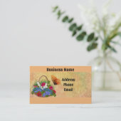 Schmetterling mit Korbkarte Visitenkarte (Stehend Vorderseite)