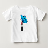 Schmetterling mit Lipstick Baby T-shirt (Vorderseite)