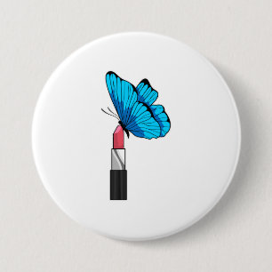 Schmetterling mit Lipstick Button