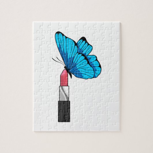 Schmetterling mit Lipstick Puzzle (Vertikal)