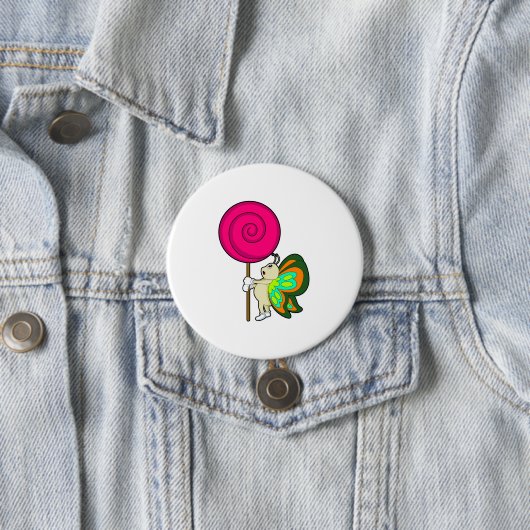 Schmetterling mit Lollipop Button (Beispiel)