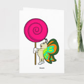Schmetterling mit Lollipop Karte (Rückseite)