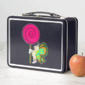 Schmetterling mit Lollipop Metall Brotdose (Beispiel)