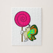 Schmetterling mit Lollipop Puzzle (Vertikal)
