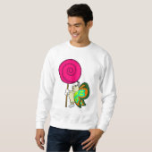 Schmetterling mit Lollipop Sweatshirt (Vorne ganz)