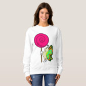 Schmetterling mit Lollipop Sweatshirt (Vorne ganz)