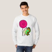 Schmetterling mit Lollipop T-Shirt (Vorne ganz)