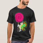 Schmetterling mit Lollipop T-Shirt (Vorderseite)