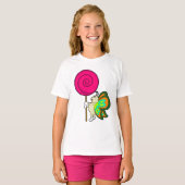Schmetterling mit Lollipop T-Shirt (Vorne ganz)