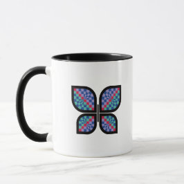 Schmetterling mit Mosaikglanz Tasse
