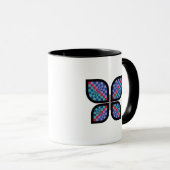 Schmetterling mit Mosaikglanz Tasse (VorderseiteRechts)