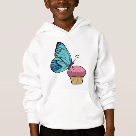 Schmetterling mit Muffin Hoodie (Vorderseite)