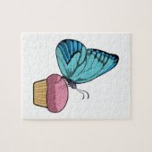 Schmetterling mit Muffin Puzzle (Horizontal)