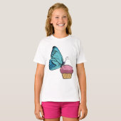 Schmetterling mit Muffin T-Shirt (Vorne ganz)