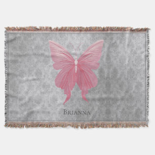 Schmetterling mit pinken Juwelen Decke