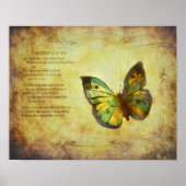 Schmetterling mit Poster (Vorne)