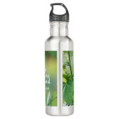 Schmetterling mit Psalm-Vers 23:3 Edelstahlflasche (Rückseite)