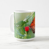 Schmetterling mit Psalm-Vers 23:3 Kaffeetasse (Vorderseite Links)