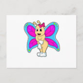 Schmetterling mit Ribbon Postkarte (Vorderseite)