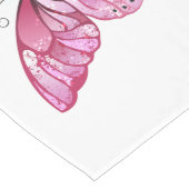 Schmetterling mit rosa Sakura Großer Tischläufer (Ecke)