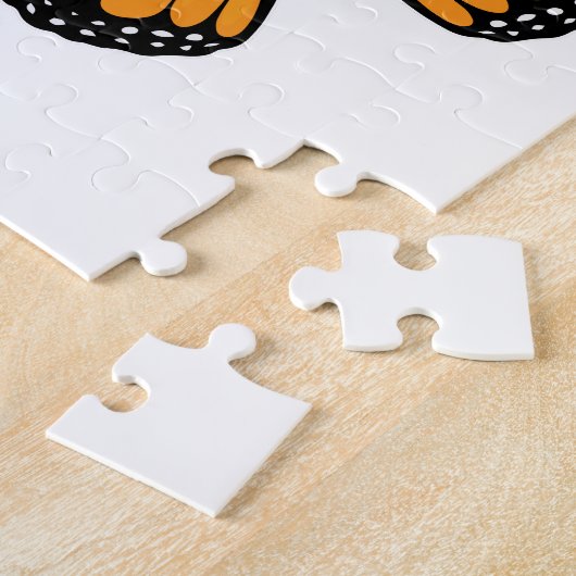 Schmetterling mit Rose Puzzle (Seite)