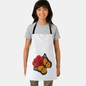 Schmetterling mit Rose Schürze (Insitu)