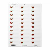 Schmetterling mit roter Blume und rote Rosen (Vorne)