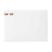 Schmetterling mit roter Blume und rote Rosen (Vorderseite)