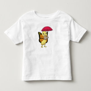 Schmetterling mit Schirm Kleinkind T-shirt