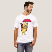 Schmetterling mit Schirm T-Shirt (Vorne ganz)