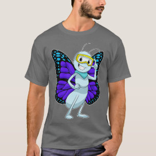 Schmetterling mit Schutzbrille T-Shirt