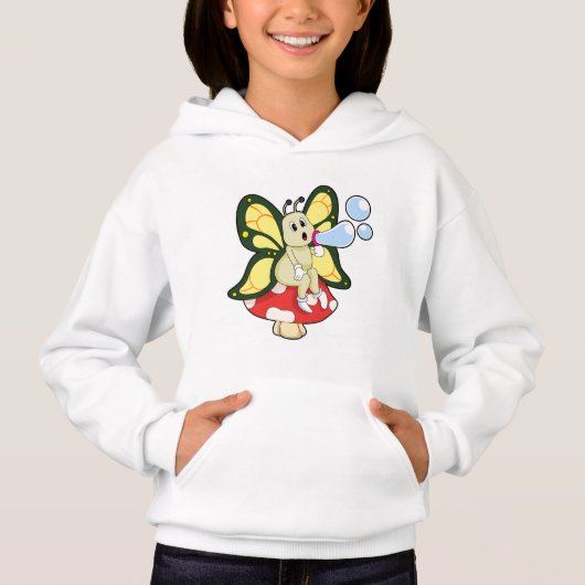 Schmetterling mit Seifenblasen Hoodie (Vorderseite)