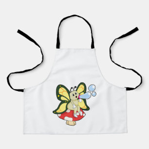 Schmetterling mit Seifenblasen Schürze