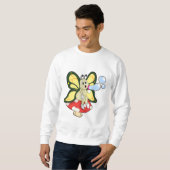 Schmetterling mit Seifenblasen Sweatshirt (Vorne ganz)