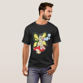 Schmetterling mit Seifenblasen T-Shirt (Vorne ganz)