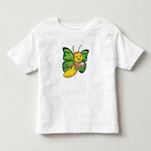 Schmetterling mit Tasse Kaffee Kleinkind T-shirt