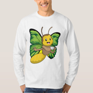 Schmetterling mit Tasse Kaffee T-Shirt