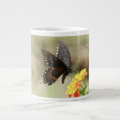 Schmetterling mit Vers; Psalm 118:24 Jumbo-Tasse (Vorderseite)