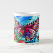 Schmetterling mit Vers; Psalm 118:24 Jumbo-Tasse (Vorderseite)