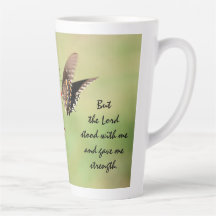 Schmetterling mit Verse über Gottes Stärke