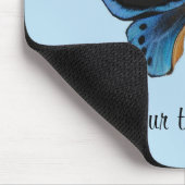 Schmetterling mit Vogelflügeln Mousepad (Ecke)