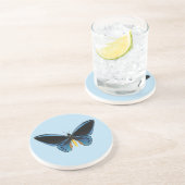 Schmetterling mit Vogelflügeln Untersetzer (Seite)