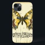 Schmetterling mit Wildblumen Case-Mate iPhone Hülle<br><div class="desc">Dieses Stück von Jennifer Goldberger ist Gegenstand eines bunten,  dekorativen Schmetterlings. Wildblumen werden an den Seiten und unter dem riesigen Schmetterling gezeichnet. Eine schöne pastellfarbene Grenze rundet die Szene ab. Bestellen Sie noch heute Ihren Ausdruck!</div>