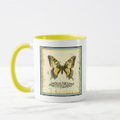 Schmetterling mit Wildblumen Tasse (Links)