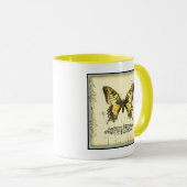 Schmetterling mit Wildblumen Tasse (VorderseiteRechts)