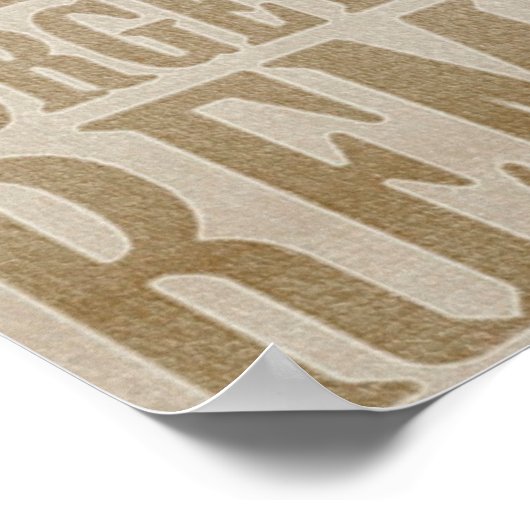 Schmetterling mit Worten Poster (Ecke)