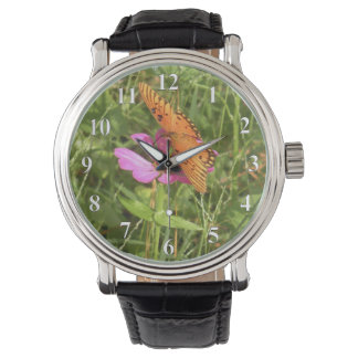 Schmetterling mit Zinnia Watch Armbanduhr