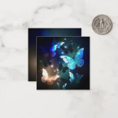 Schmetterling Mitteilungskarte (Vorderseite/Rückseite Beispiel)