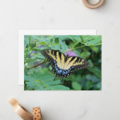 Schmetterling Mitteilungskarte (Vorderseite/Rückseite Beispiel)